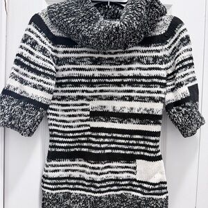 White House Black Market Striped Cowl Neck Sweater